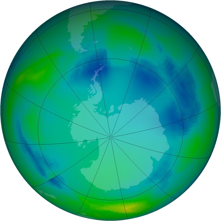 Ozone Map 2000-07-22